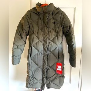 NWT North Face Miss Metro II Parka in TAUPE GREEN
